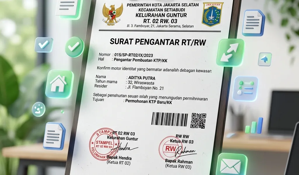 Contoh Surat Pengantar RT Terbaru: Format & Cara Membuat
